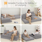 COMAX Futon Sofa Bed, Convertible Folding Sofa Bed, Boneless Couch Loveseat - Image 6