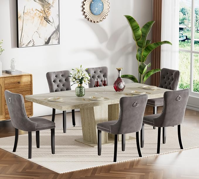 Henf 7 Pieces Extendable Dining Table Set by Henf