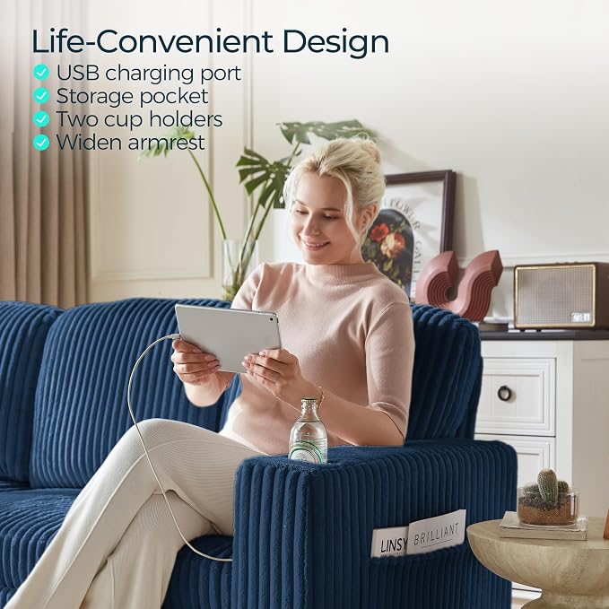 LINSY HOME Sectional Sleeper Sofa - Image 8