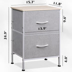 WLIVE Nightstand, Nightstand - Image 3