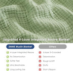 EMME Muslin Blankets for Adults Throw Blanket for Couch Breathable Gauze Soft - Image 7