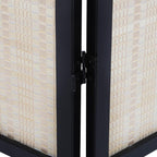 Roundhill Furniture Inkwell 4-Panel Bamboo Room Divider, Folding Portable - Image 7