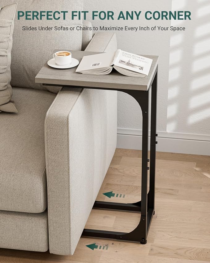 C-Shaped Side Table for Couch - Image 5