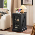 Joaxswe Narrow Night Stand for Small Spaces, Farmhouse Side End Table - Image 9