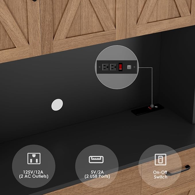 HOSTACK 71" Pantry Cabinet - Image 6