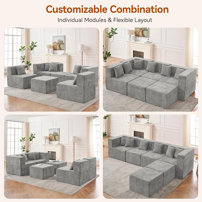 MONVANE Modular Sectional Cloud Couch - Image 4