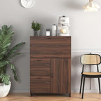 Foldable Desk Cabinet with Storage Drawers & Shelves - Image 5