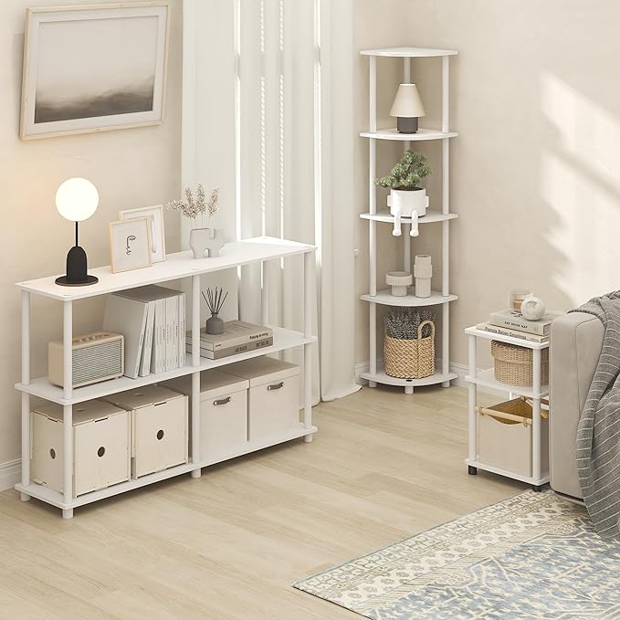 Furinno Turn-N-Tube Side Table, 3-Tier End Table - Image 4