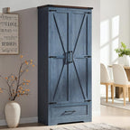 JXQTLINGMU Farmhouse Kitchen Pantry Cabinet by JXQLINGMUFurniture