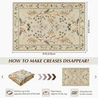 Area Rugs for Living Room, 6x9 Washable Vintage Rug for Bedroom, Non-Slip - Image 2