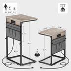 Vagusicc C-Shaped End Table Set of 2 - Image 3