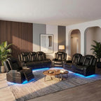 4-Piece Leather Power Recliner Sofa Set by ELDANISPOWERRECLINERSOFA