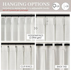 Pinch Pleated Extra Wide 70 x 96 Inch Curtains 2 Panel Set - Image 5