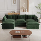 mikibama Modular Sectional Sofa, 111.5 Inch U Shaped Couch Set - Image 9