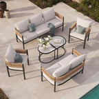 Grand patio 6-Piece Wicker Outdoor Furniture Set - Image 2