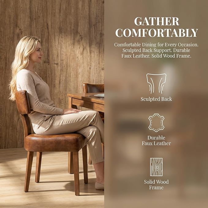 VESCASA Upholstered Dining Chairs - Image 3