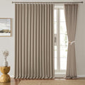 Pinch Pleated Patio Sliding Door Curtains 90 Inch Long by KEQIAOSUOCAI