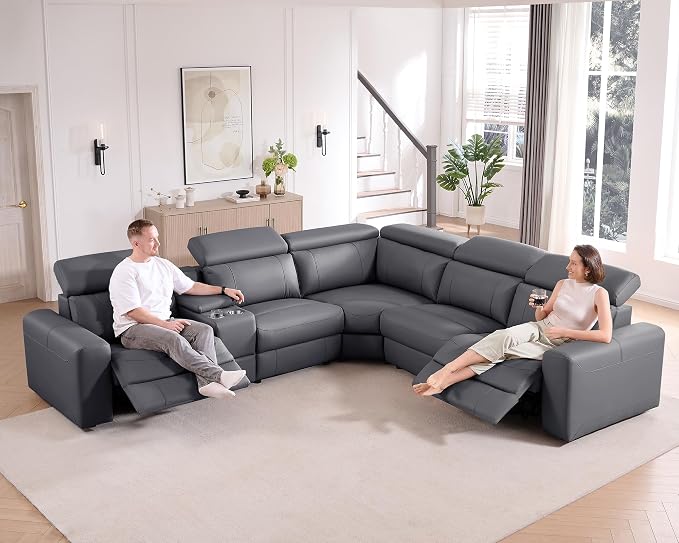 AMERLIFE Power Recliner Sectional Sofa - Image 4