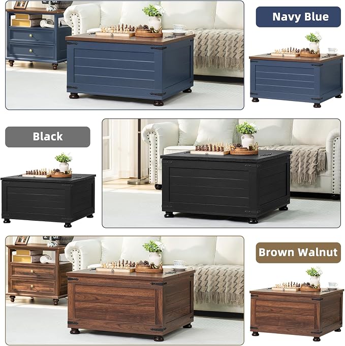 Joaxswe Farmhouse Coffee Table - Image 6