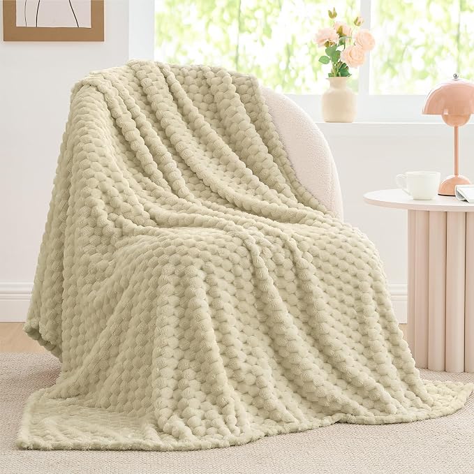 BEDELITE Almond Throw Blanket for Couch, Soft Cozy Gifts for Women, 50 * 60 | by BEDELITE