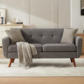Tbfit 65" W Loveseat Sofa, Mid Century Modern Love Seat Couches by TBfit