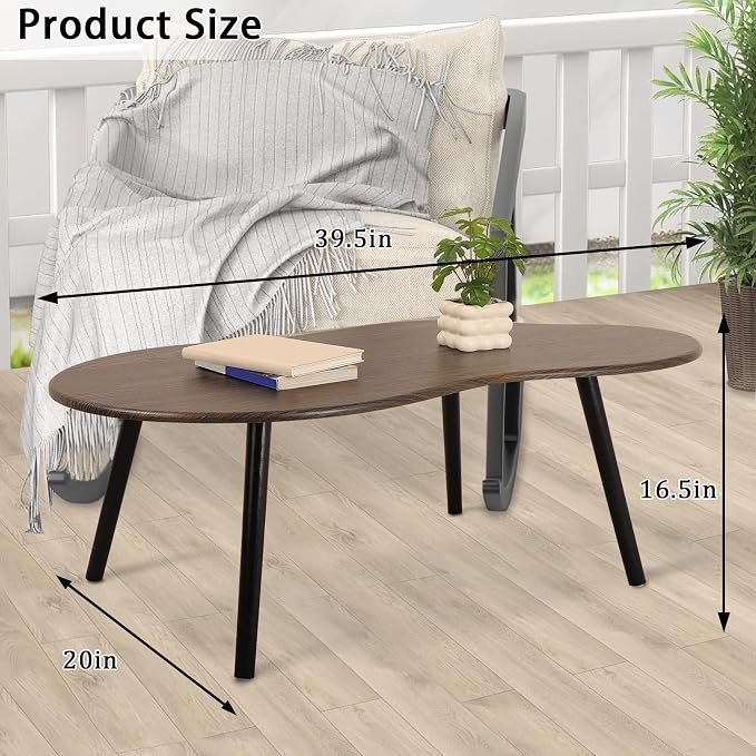 Modern Coffee Tables for Living Room Cloud Shape Center Table Industrial - Image 3
