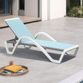 PURPLE LEAF Patio Chaise Lounge Chair by PURPLELEAF