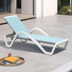 PURPLE LEAF Patio Chaise Lounge Chair by PURPLELEAF