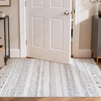 cotiled Washable 3x5 Entryway Rugs: Boho Moroccan Soft Small Rug | Solve Modern - Image 5