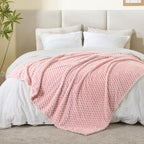 BEDELITE Pink Queen Blanket for Bed, Soft Cozy Gifts for Women, 90 * 90 | 3D - Image 4