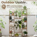 Bamworld 62.2'' Tall Plant Stand Indoor Large Plant Shelf - Image 3