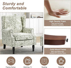 Pia Ricco High Back Floral Accent Chair - Image 4