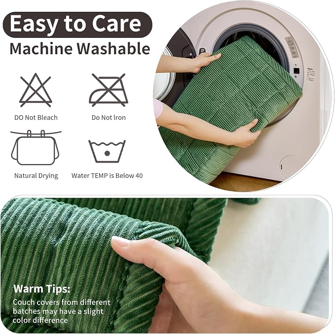 Couch Covers for Dogs Washable, 27.6"x70.9" Non Slip Couch Covers for Loveseat - Image 7
