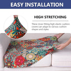 Printed Couch Cushion Covers, Sofa Covers Washable - Image 4