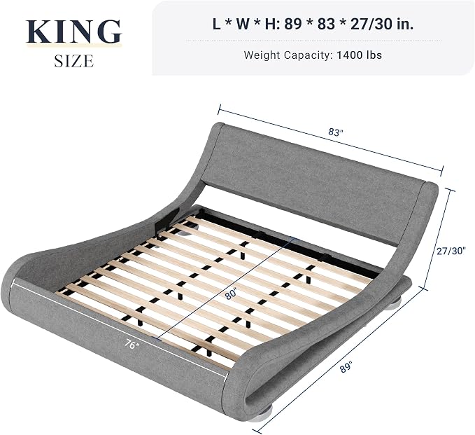 Allewie King Size Bed Frame - Image 2