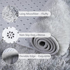 Chicrug Soft Runner Rugs for Bedroom Living Room Plush Fluffy Rug 2x4 | Shag - Image 6