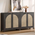 SICOTAS 68" W Rattan Sideboard Buffet Cabinet by SICOTAS