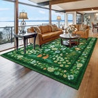 Area Rugs for Living Room, 6x9 Washable Vintage Rug for Bedroom, Non-Slip by Rtizon