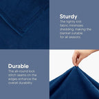 Utopia Bedding Fleece Blanket Throw XL Size Navy 300GSM Luxury Anti-Static - Image 4