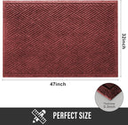 Sturdy Front Door Mat, Absorbent Muddy Dirt Resist Welcome Door Mats Outdoor - Image 2