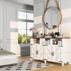 knoworld Buffet Sideboard with Storage Farmhouse with 4 Doors, Dining Room - Image 6