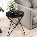 HLR Modern Round Side Table, End Table by HomeDeservesaRelaxLiving