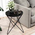 HLR Modern Round Side Table, End Table by HomeDeservesaRelaxLiving