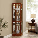 Glass Corner Display Cabinet by NALLBEIRRAA