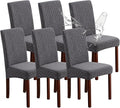 Genina Waterproof Chair Covers for Dining Room Set of 6, Stretch Jacquard by Genina