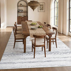 cotiled Boho 9x12 Area Rug for Living Room: Large Moroccan Washable Rug | Stain - Image 7