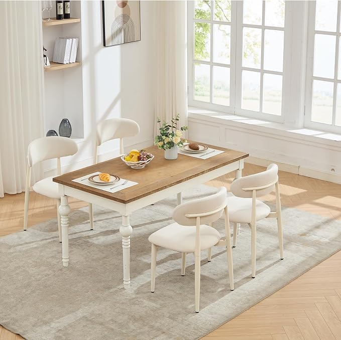 UVV Dining Chairs Set of 4, Metal Kitchen Chairs - Image 5