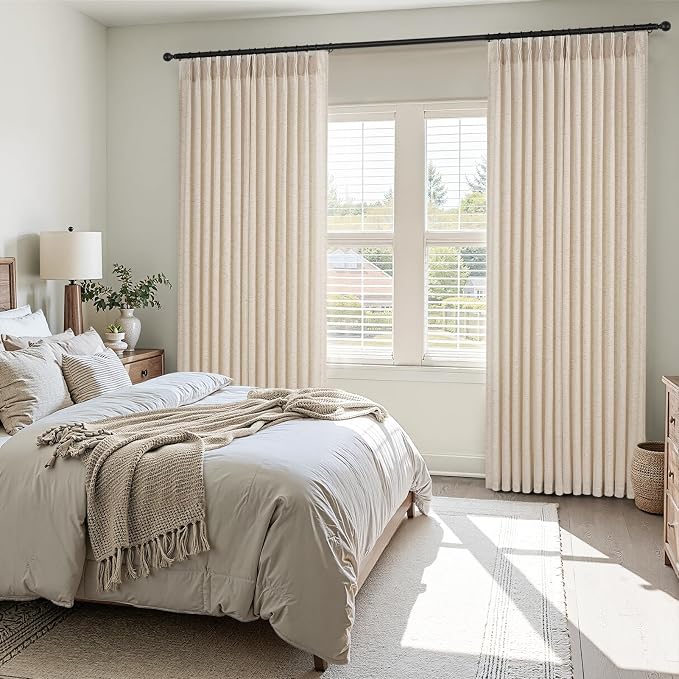 63 Inches Long Pinch Pleated Semi Sheer Curtains - Image 5