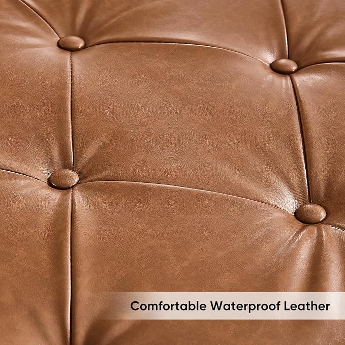 65" End of Bed Storage Bench, Leather Storage Bench - Image 6