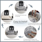 MYSKY HOME Couch Cover for Sectional Sofa Set Abstract Geometric Furniture Sofa - Image 5